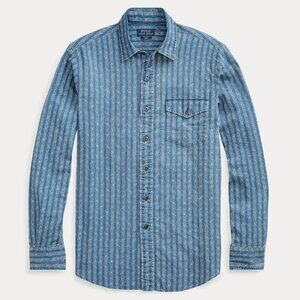 Polo Ralph Lauren Indigo denim Western Print Workshirt - Size L
